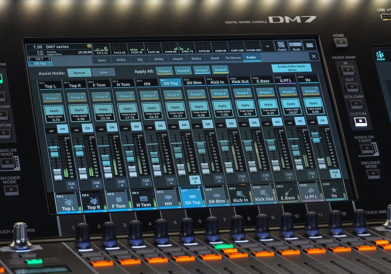 Yamaha Digital Mixing Console DM7: “輔助”功能讓你專(zhuān)注創(chuàng)意