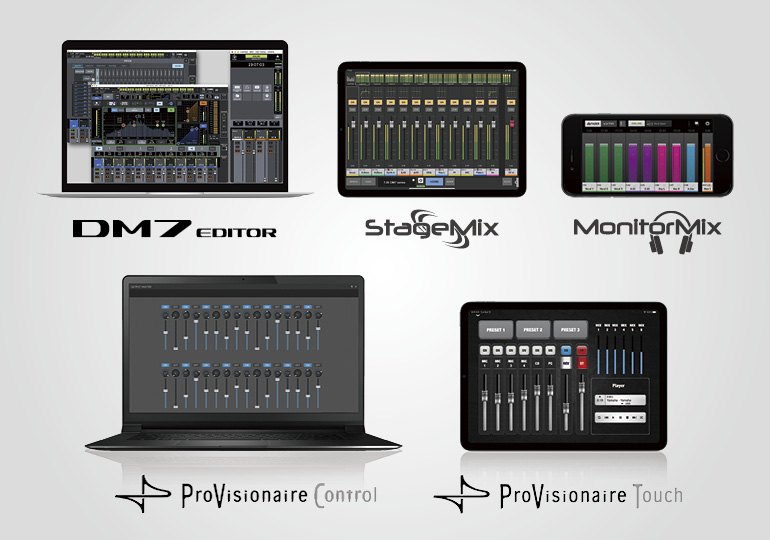 Yamaha Digital Mixing Console DM7: 兼容軟件，方便控制